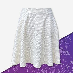 Disney x Lauren Conrad Ivory Mickey Skater Skirt